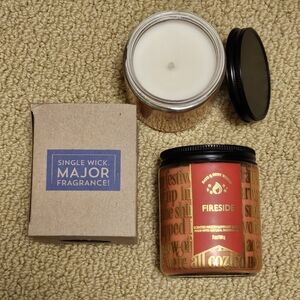 BBW - Single Wick Jar Candle - FIRESIDE - NEW w/box!